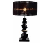 Kccjjrg A,Luxury Crystal Table Lamp, Modern And High-End, Perfect for Bedroom Bedside Tables, Minimalist Design, Black Finish, Ideal for Home Decor And Designer Spaces.