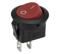 KCD1-101-8 Perforate Diameter 20 Mm 2 Pin ON - OFF Round Rocker Switch 10Pcs(Red)