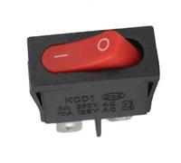 KCD1-110 Rocker Switch, 10x22mm, Black, 2-Pin NO/OFF, Pack of 5 (black)
