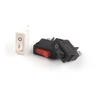 KCD1 21X9.5mm 2Pin 2 Position Rocker Switch Snap In ON-OFF Black Red White Push Button Boat Switch 6A 250V/10A 125V 5Pcs(2Pin Black Black)