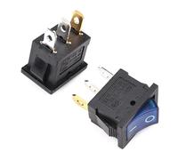 KCD1 Switch 2/3/4 Pin Boat Car Rocker Position Power Switches 15mm*21mm 6A/250V10A/125V AC 5/20Pcs(2Pin Black,20PCS)