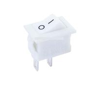 KCD11-101 Push Button Switch 10x15mm 21x15mm SPST 2Pin 3A/6A 250V 6A/10A 125V On/Off Boat Rocker Switch Black Red and White kcd1 IDGTTLDF(10 15mm white,5 Pcs)