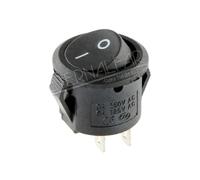 KCD11 3A 250V AC 6A 125V AC ON-OFF Opening 15MM Full Round Red Black white 2 Feet 3 2 File Ship Type Small Round Switch(KCD11-Red lamp,10 Pieces-lot)