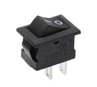 KCD11 Mini Rocker Switch, 10x15mm, ON-OFF/ON-OFF-ON, 2-3 Pin, 3A 250VAC/6A 125VAC (black)