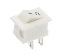 KCD11 Mini Rocker Switch, 10x15mm, ON-OFF/ON-OFF-ON, 2-3 Pin, 3A 250VAC/6A 125VAC (WHITE)