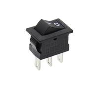 KCD11 Rocker Switch Mini Push Button Switch ON-OFF/ON-OFF-ON 2 Pins / 3 Pins 3A 250VAC / 6A 125VAC 10x15mm 10Pcs(3pin ON-OFF black)
