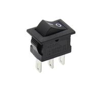 KCD11 Rocker Switch Mini Push Button Switch ON-OFF/ON-OFF-ON 2Pins/3Pins 3A 250VAC / 6A 125VAC 10x15mm 5/10Pcs(3pin ON-OFF black,5PCS)