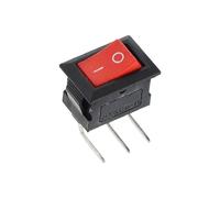KCD11 Rocker Switch Mini Push Button Switch ON-OFF/ON-OFF-ON 2Pins/3Pins 3A 250VAC / 6A 125VAC 10x15mm 5/10Pcs(3Pin L-type Red,10PCS)