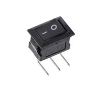 KCD11 Rocker Switch Mini Push Button Switch ON-OFF/ON-OFF-ON 2Pins/3Pins 3A 250VAC / 6A 125VAC 10x15mm 5/10Pcs(3Pin L-type black,10PCS)