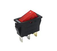 KCD3 Rocker Switch ON-OFF 3PIN 2PIN Multifunction Electrical equipment(3PIN Red ON-OFF)