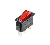 KCD3 Rocker Switch ON-OFF ON-OFF-ON 2 Position 3Pins Electrical Equipment With Light Power Switch 16A 250V / 20A 125V AC 10Pcs(Red light 800W)