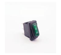 KCD3 Waterproof Rocker Switch ON-OFF/ON-OFF-ON 3Pin,2/3 Position,Electrical Equipment With Lighting Power,15A 250VAC/20A 125VAC IDGTTLDF(Green ON-OFF-ON,LED AC 220V)