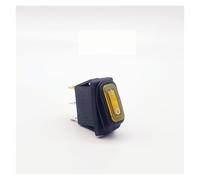 KCD3 Waterproof Rocker Switch ON-OFF/ON-OFF-ON 3Pin,2/3 Position,Electrical Equipment With Lighting Power,15A 250VAC/20A 125VAC IDGTTLDF(Yellow ON-OFF,LED AC 220V)