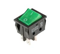 KCD4-201 ON OFF 30A/250V 16A/250V Heavy Duty 4 Pin T85 Rocker Switch with Light 12V 24V 110V 220V 380V IDGTTLDF(Green,220V 15A)