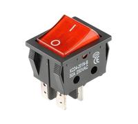 KCD4-201 ON OFF 30A/250V 16A/250V Heavy Duty 4 Pin T85 Rocker Switch with Light 12V 24V 110V 220V 380V IDGTTLDF(Red,220V 15A)
