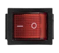 KCD4-202N Perforate 26 X 22 Mm 6 Pin ON - ON Rocker Power Switch With 220V Light 5Pcs(Green)