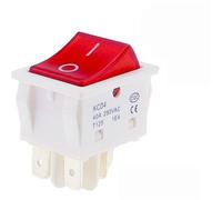 KCD4 AC 40A 250V Rocker 25x31mm ON-OFF 2 Position 4/6 Pins With Light Power Switch 1Pcs(8)