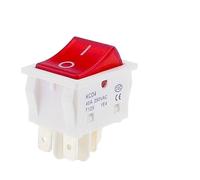 KCD4 AC 40A 250V Rocker Switch 25x31mm ON-OFF 2 Position 4/6 Pins With Light Power Switch IDGTTLDF(Red)