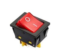 Kcd4 On Off 30A/250V 16A/250V Heavy Duty 4 Pin T85 Rocker Switch With Light 12V 24V 110V 220V 380V 50Pcs(Green,1-GANG_CN STANDARD_36V)
