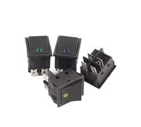 KCD4 ON-OFF 32x25mm Rocker Switch 4Pin 16A 250V/20A 125V Power Switch Car Auto Boat Electrical Rocker Switch With Dot Light 5Pcs(4Pin Green Light)