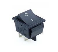KCD4 Rocker Switch ON-OFF 2 Position 4 Pins / 6 Pins Electrical equipment With Light Power Switch 16A 250VAC/ 20A 125VAC NWPNLXEA(Gold,6 Pin)