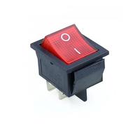 KCD4 Rocker Switch ON-OFF 2 Position 4 Pins / 6 Pins Electrical equipment With Light Power Switch 16A 250VAC/ 20A 125VAC NWPNLXEA(Red,4 Pin)