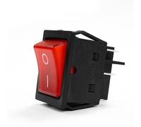 KCD4 Rocker Switch Power Switch ON-OFF 2 Position 4 Pins With Light 30A 250VAC/ 35A 125VAC 5Pcs(Blue,12V)