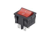 KCD5 21x24mm Rocker Switches Kit 4Pin 6Pin 2 Position 3 Position 6A/12A 250VAC ON-OFF ON-OFF-ON Power Switch 1Pcs(4Pin Red Light)