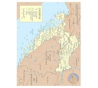 KCDFDVJFBM Croatia Travel Map Political Detailed Large Poster with Roads Cities Airports for Wall Decor and Reference(Unframed,16x24inch(40x60cm))