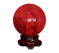 KCDFDVJFBM Decorative Ornaments red Citrine Calcite Quartz Crystal Ball Home Decoration (Size : 4cm)