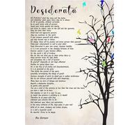KCDFDVJFBM Desiderata Poem by Max Ehrmann Canvas Wall Art, Inspirational Quote Print, Vintage Typography Poster for Home Office Living Room Decor Uplifting Gift(Framed,16x24inch(40x60cm))