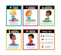KCDFDVJFBM Early Childhood Education Poster Circle Time Behavior Guide Wall Chart for Preschool Teachers(Unframed,08x12inch(20x30cm))