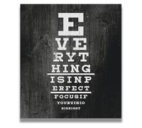 KCDFDVJFBM Everything Is In Focus Wall-Art - Motivational Quote for Office, Cubicle, Bedroom, Inspirational Print or Canvas(Framed,08x12inch(20x30cm))