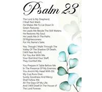 KCDFDVJFBM Faith Based Wall-Art Biblical Scripture Poster Inspirational Quote Gift for Home Decor Prayer Corner Religious Verse Decoration(Framed,16x24inch(40x60cm))