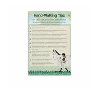 KCDFDVJFBM Horse Care Guide Poster - Hand Walking & Leading Safety Tips for Equestrians, Barn or Office Wall Art(Unframed,08x12inch(20x30cm))