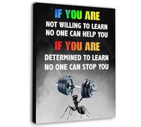 KCDFDVJFBM If You Are Not Willing to Learn Educational - Inspirational Canvas Wall-Art for Home Office Decor, Motivational Print for Classroom and Workspace Encouragement(Unframed,08x12inch(20x30cm))