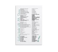 KCDFDVJFBM Library Reference Chart Book Classification Guide Educational Vintage Wall-Art Print for Teachers Librarians Study Room Decor(Unframed,12x18inch(30x45cm))