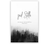 KCDFDVJFBM Minimalist Poster Be Still Psalm 46 10 Scripture Wall-Art for Home Bedroom Office(Unframed,16x24inch(40x60cm))
