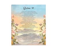 KCDFDVJFBM Scripture Canvas Art Psalm 91 Christian Poster Inspiring Bible Verse for Living Room Church Bedroom Decor(Unframed,08x12inch(20x30cm))