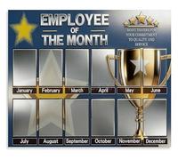 KCDFDVJFBM Team Recognition Wall-Art Employee of the Month Display Frame for Boosting Morale in the Office(Unframed,16x24inch(40x60cm))
