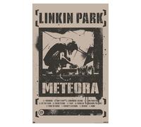 KCDFDVJFBM Vintage Linkin Park Poster, Meteora Album Wall Art Retro Print, Aesthetic Rock Band Decor for Living Room Dorm Room Music Den(Unframed,16x24inch(40x60cm))
