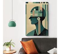 KCFDKKDK Bauhaus Poster Poster Decorative Painting Canvas Wall Posters And Art Picture Print Modern Family Bedroom Decor Posters 24x36inch(60x90cm)