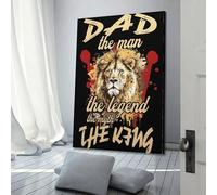KCFDKKDK Dad He And The Legend of Man King Poster Poster Decorative Painting Canvas Wall Posters And Art Picture Print Modern Family Bedroom Decor Posters 16x24inch(40x60cm)