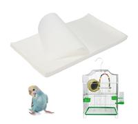 KCGANI 100 Pcs Bird Cage Liner Papers, 20 x 11 inch Non-Woven Gravel Liner Paper for Bird Cage, Disposable Cage Paper Liners Precut Absorbent Bird Cushion Paper Pad Accessories for Parrot Pet Cages