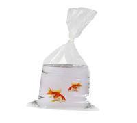 Kcgani 50 Pack Clear Live Fish Transport Bags, 14x8 Inches Aquarium Bags 3.15 Mil Extra Thickness Transporting Shipping Double Seal Containers for Small Live Fish Shrimp