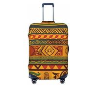 KCGSDEGV African National Patterns Prints Elastic Luggage Cover with Invisible Zippers - Universal Suitcase Protector for Travel, Business Trips, S(18-21inch Suitcase)