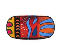 KCGSDEGV African National Patterns Prints Pencil Case Stationery Organizer Pen Pouch Bag Makeup Bag for Travel School Work