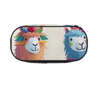 KCGSDEGV Alpaca Llama Prints Pencil Case Stationery Organizer Pen Pouch Bag Makeup Bag for Travel School Work