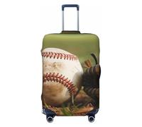 KCGSDEGV Baseball Prints Elastic Luggage Cover with Invisible Zippers - Universal Suitcase Protector for Travel, Business Trips, S(18-21inch Suitcase)