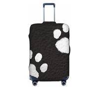 KCGSDEGV Bear Tracks Prints Elastic Luggage Cover with Invisible Zippers - Universal Suitcase Protector for Travel, Business Trips, S(18-21inch Suitcase)